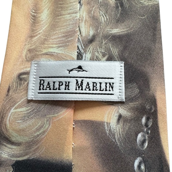 *Men’s Vintage Ralph Marlin Marilyn Monroe Signature Neck Tie 1996 Polyester. - Picture 5 of 8